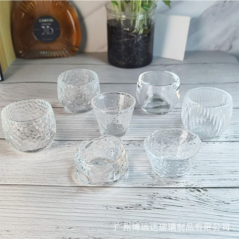 Glass tea tasting cups, Chinese-style tea drinking cups, Gongfu tea cups, personal tea cups, master cups, transparent conical cups, tea sets details Picture
