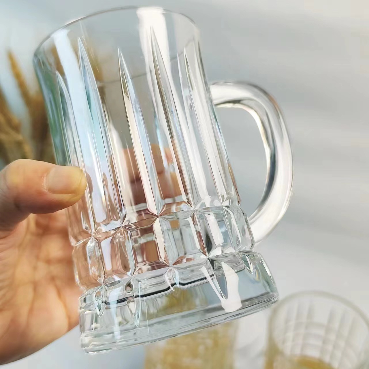Thickened glass beer mugs, restaurant water cups, juice and milk cups, hotel and guesthouse water cups, KTV and bar wholesale Application Scenario