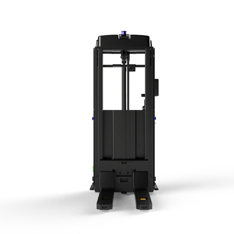AGV trolley robot automatic storage box machine, thin-back unmanned driving laser navigation intelligent material handling forklift Application Scenario