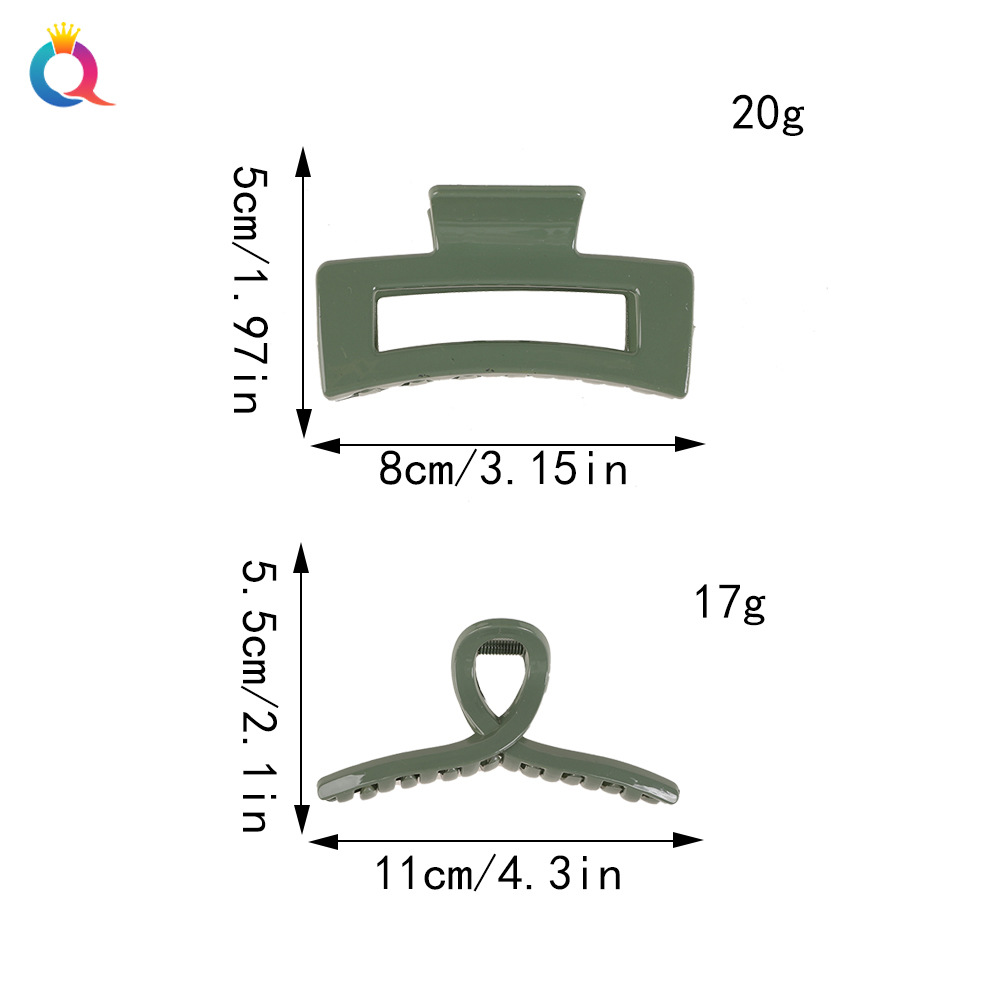 Qiyue Cross-border Cross-shaped hair clips, simple shiny scratch clips, shark clips, hair clips, hair accessories wholesale Application Scenario