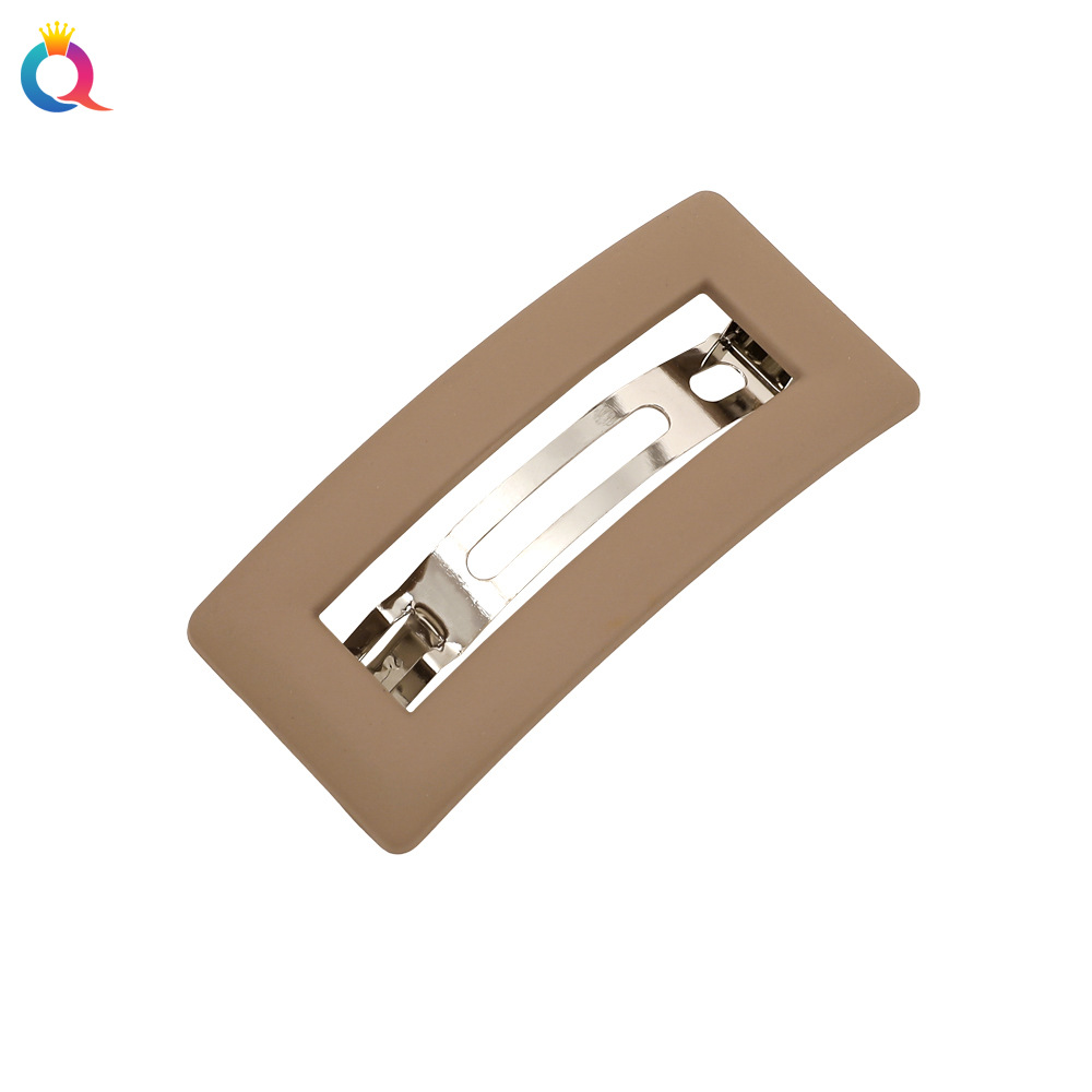 Wholesale of Qiyue Korean version matte hair clips, women's back head coil spring clips, simple ponytail hair clips, top clips and hair accessories Item Picture