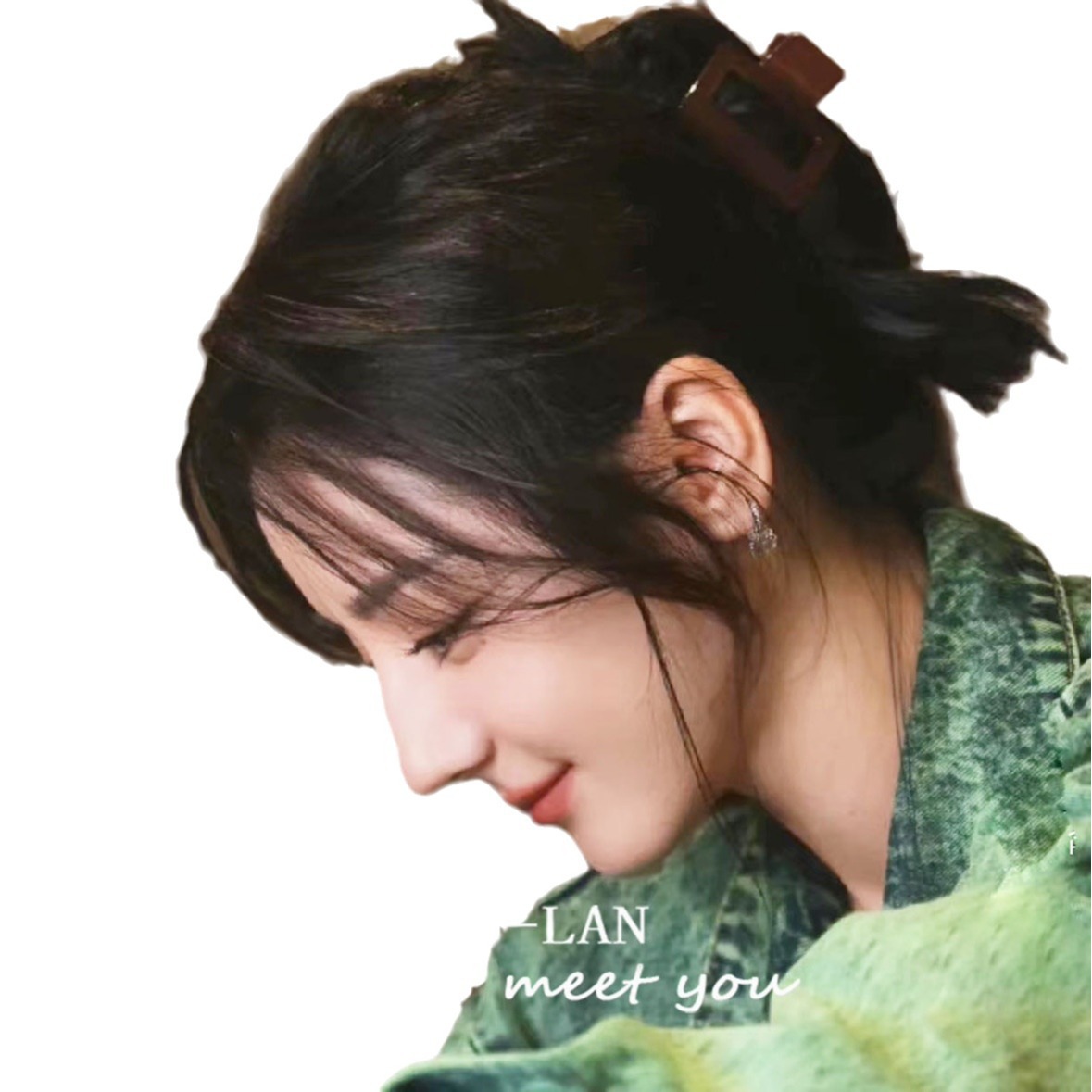 Korean Instagram influencer transparent jelly-colored square grabber acrylic shark clip half grabber hair accessory at the back of the head Item Picture