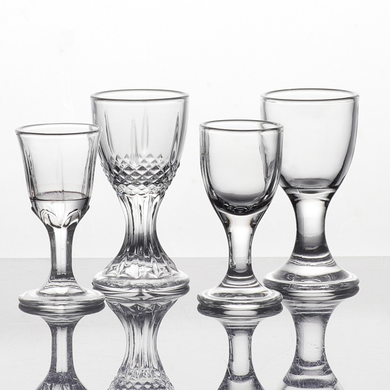Wholesale commercial white spirit cup sets, household one-mouth cups, bullet cups, restaurant and bar commercial two-liang small spirits cups Specification drawing