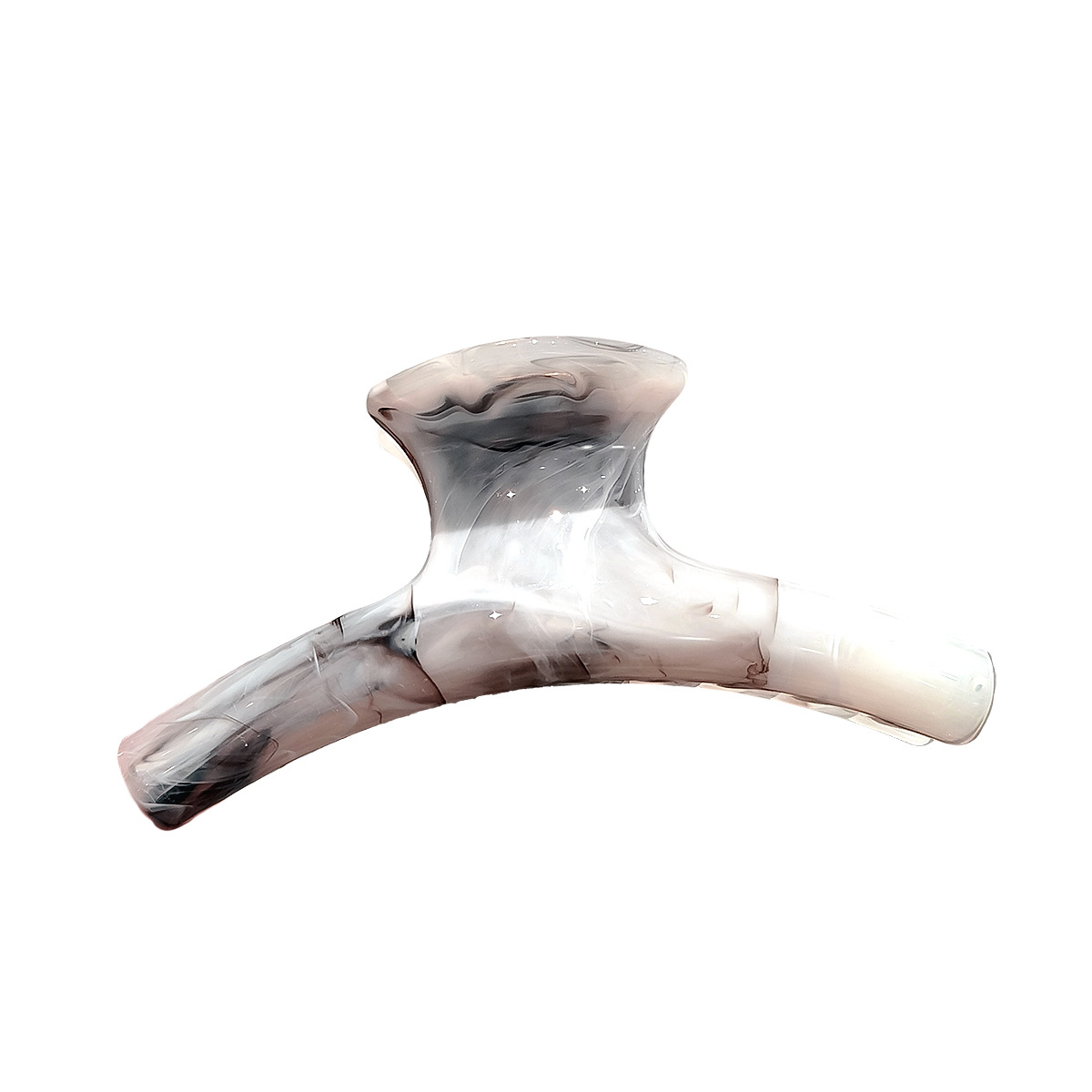 New high-end and exquisite acetate hair clips with a Chinese ink-wash style. The back of the head is a shark clip with a large acetate grab clip Item Picture