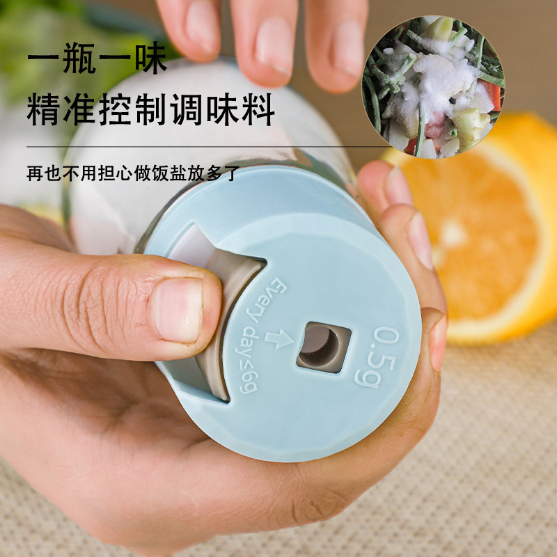 Quantitative seasoning bottles, household controlled salt bottles, kitchen press-type salt jars, measurable moisture-proof seasoning bottles and jars wholesale Application Scenario