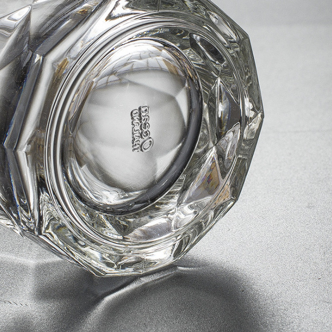 Ocean diamond crystal glass whisky glasses for tea, beverages, milk, breakfast, juice, water and cocktails Application Scenario