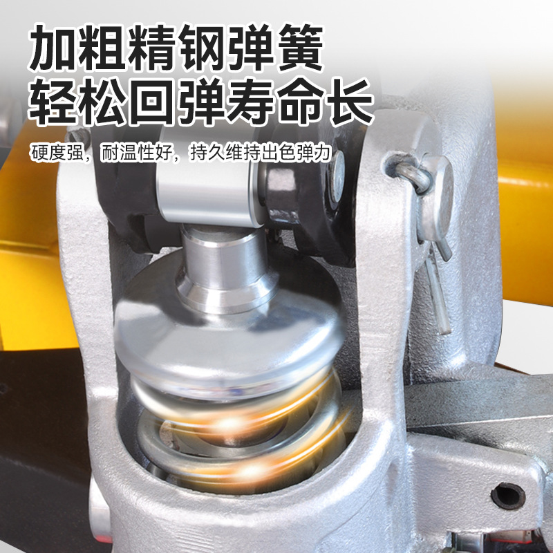 Hand-pushed pallet storage, ground ox logistics loading and unloading, hand-pushed forklift, manual hydraulic handling vehicle, 3-ton and 5-ton manual forklifts Specification drawing