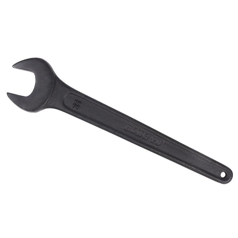 Hongtu straight handle extended heavy-duty thickened single-head open-end wrench strike fixed wrench tool 24 36 48 120mm Item Picture
