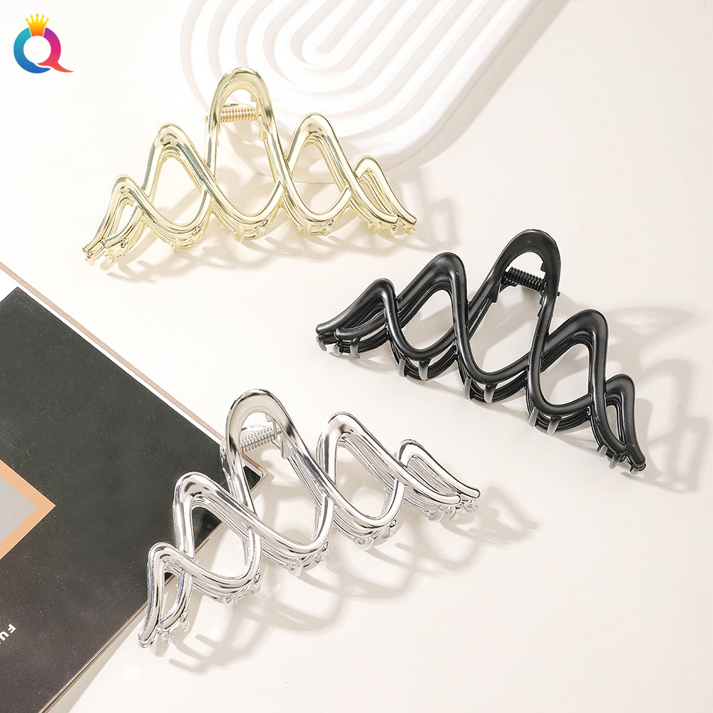 Qiyue Metal hair clips, hairpins, curls, hair grabbers, sweet shark clips, high-end hair grabbers, headwear and hair accessories wholesale details Picture