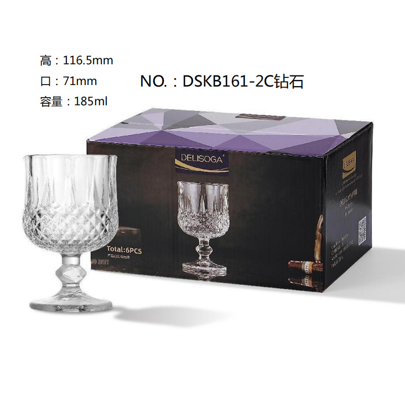 DELISOGO European-style engraved multi-functional cups, juice cups, wine cups, beverage cups, glass cups wholesale with logo printing full figure