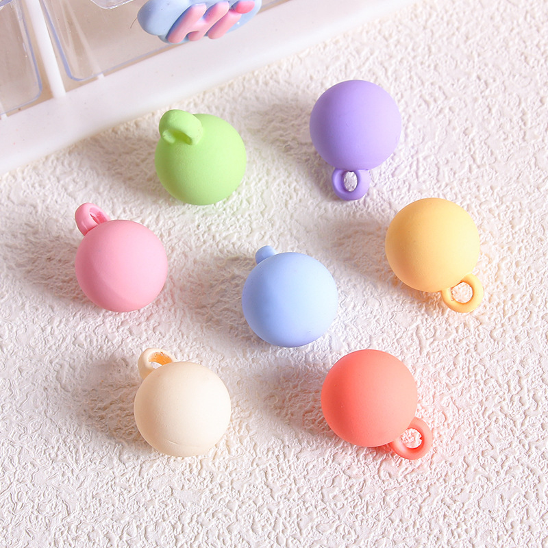 Wholesale of rubber-colored acrylic beads, 16mm macaron loose beads, hand-strung keychains, pendants, DIY accessories Specification drawing