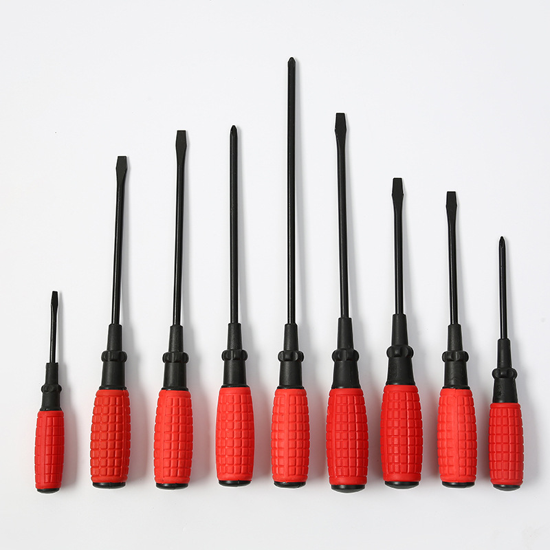 Wholesale of massage handle flat-head screwdriver, cross-head screwdriver, grenade screwdriver, screwdriver taper, screwdriver, magnetic screwdriver details Picture