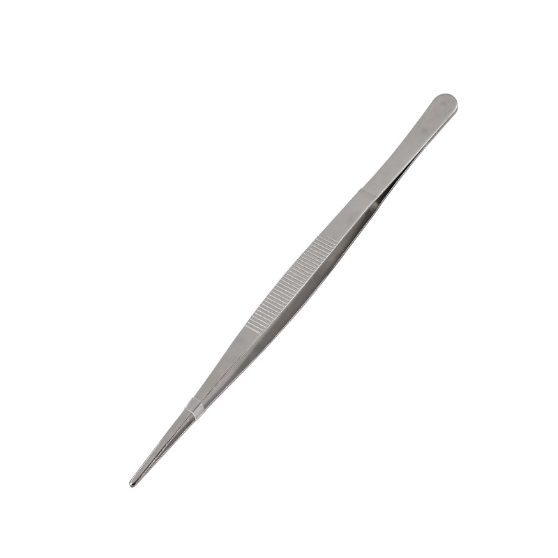 Stainless steel tweezers, anti-slip, extended, pointed straight head, elbow, toothed, bristle, thickened and hardened tweezers, cocktail decoration clips Item Picture