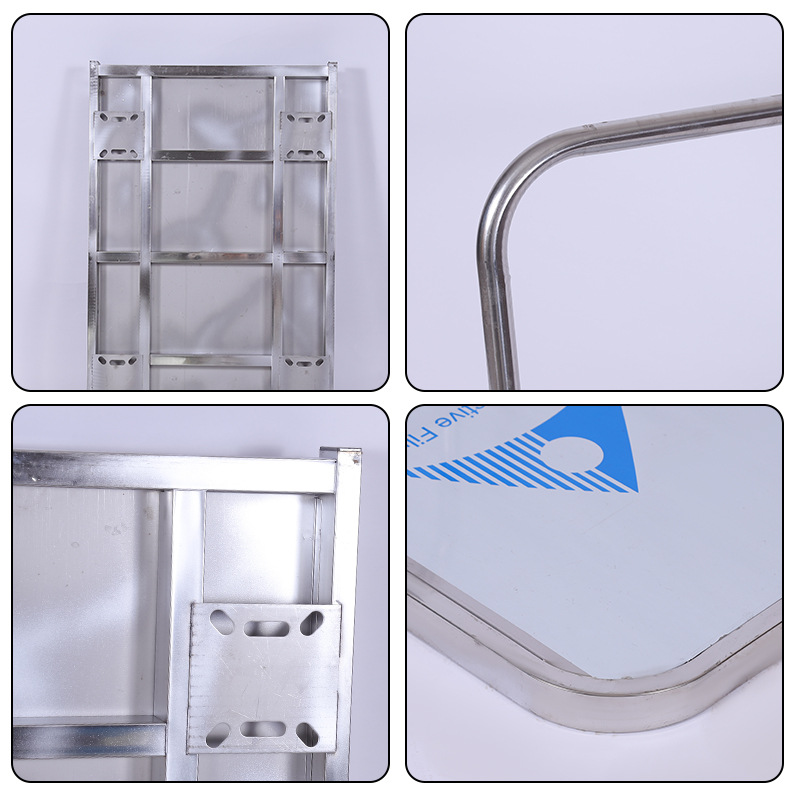 Stainless steel folding flatbed frame, flatbed cart, anti-corrosion folding trolley, handling trolley, trolley, hand-pushed for loading goods Application Scenario