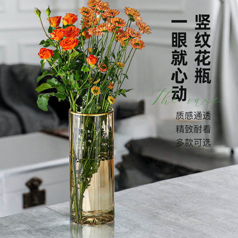 Wholesale of decorative items and handicrafts, colorful modern and fashionable vases, living room model rooms, hotel fresh flowers, flower arrangements, decorative utensils details Picture