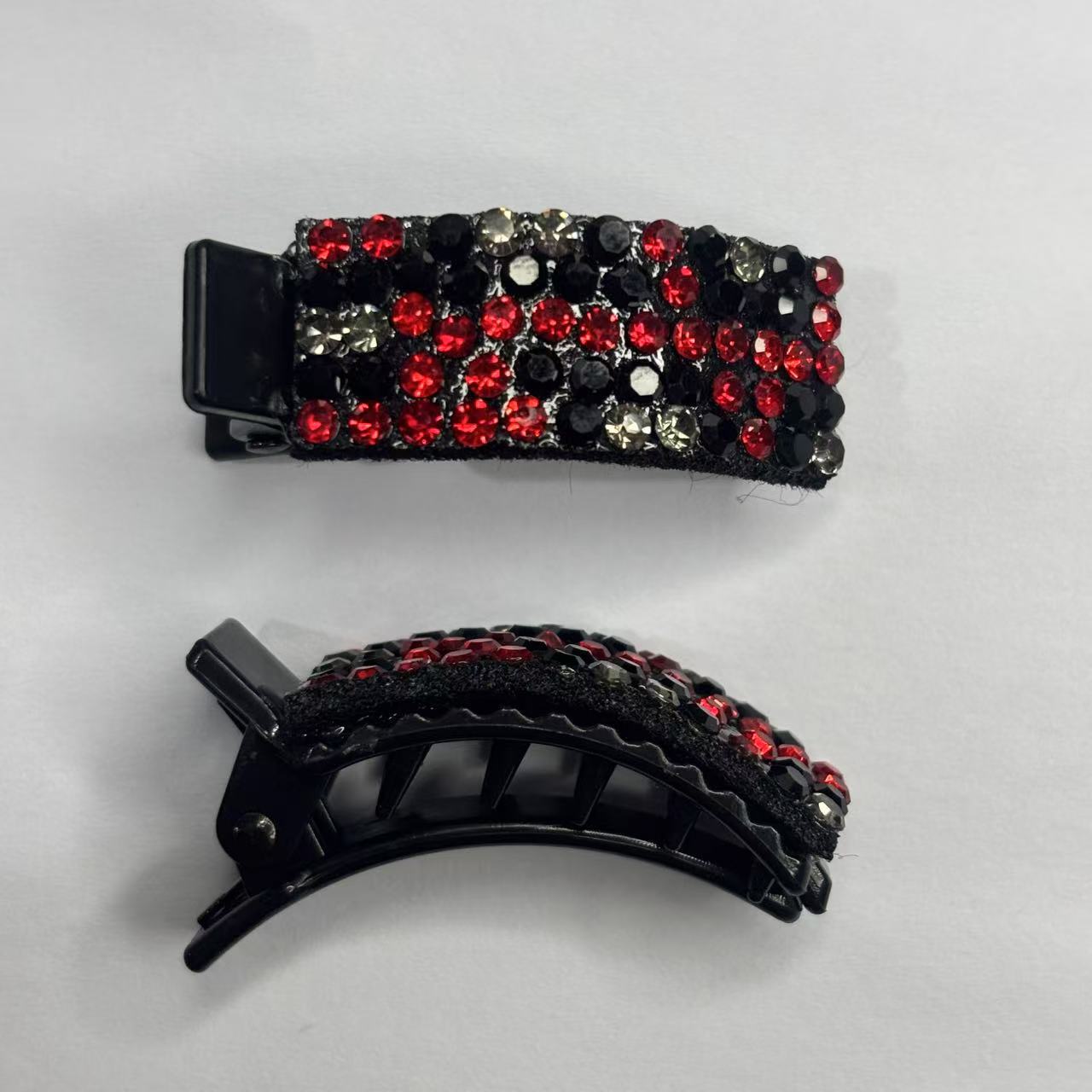 Korean-style sparkling diamond hair clips, high-end and exquisite girl's forehead bangs clips, back of the head hair clips, hair clips Specification drawing