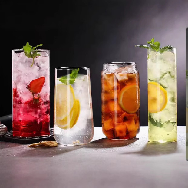 Wholesale of creative European-style crystal glass Colin cocktails, juice water cups, beverage cups, bars, hotels and restaurants details Picture