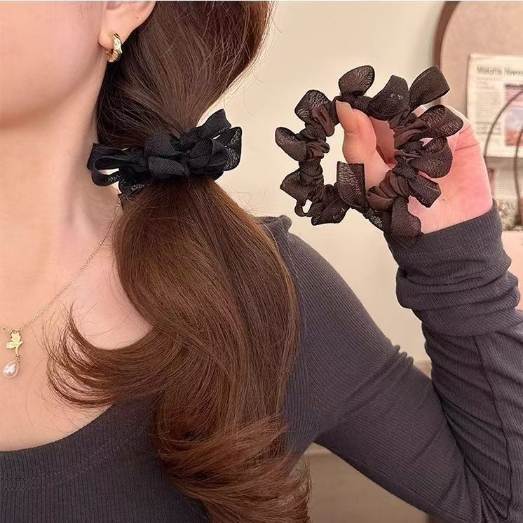 The same style of small intestine hair band women's hair tie, hair band and bun hair tie from Dongdaemun, South Korea, 2025 new simple hair tie full figure