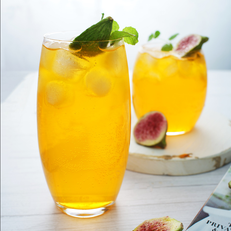 Wholesale Idelita crystal glass cups, juice cups, beverage cups, water cups, dessert cups and beer mugs with logo printing full figure