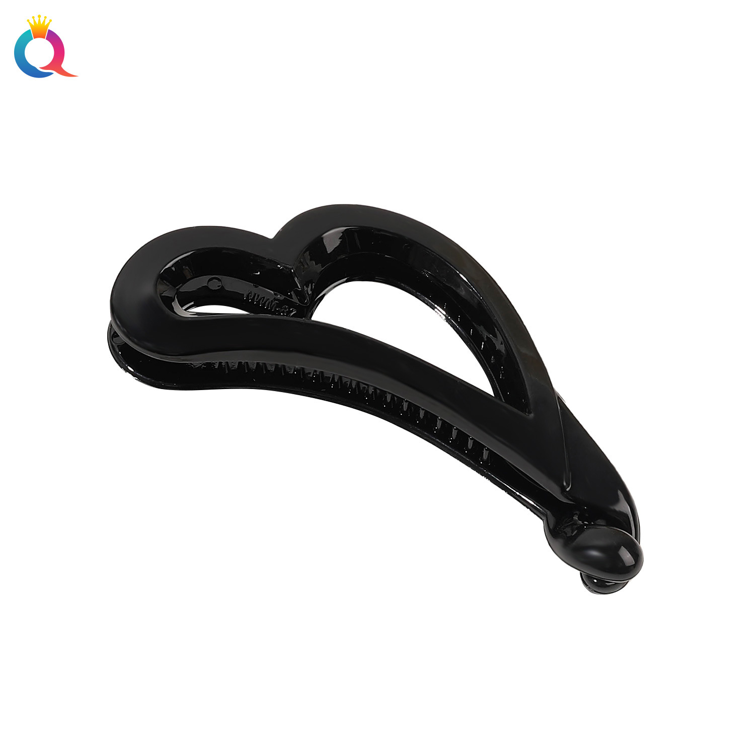 Qiyue Amazon pc Heart-shaped Banana Clip, Large Hair Clip, High-end Sense Plate Hair clip, Women's ponytail clip, Hair accessory wholesale Item Picture