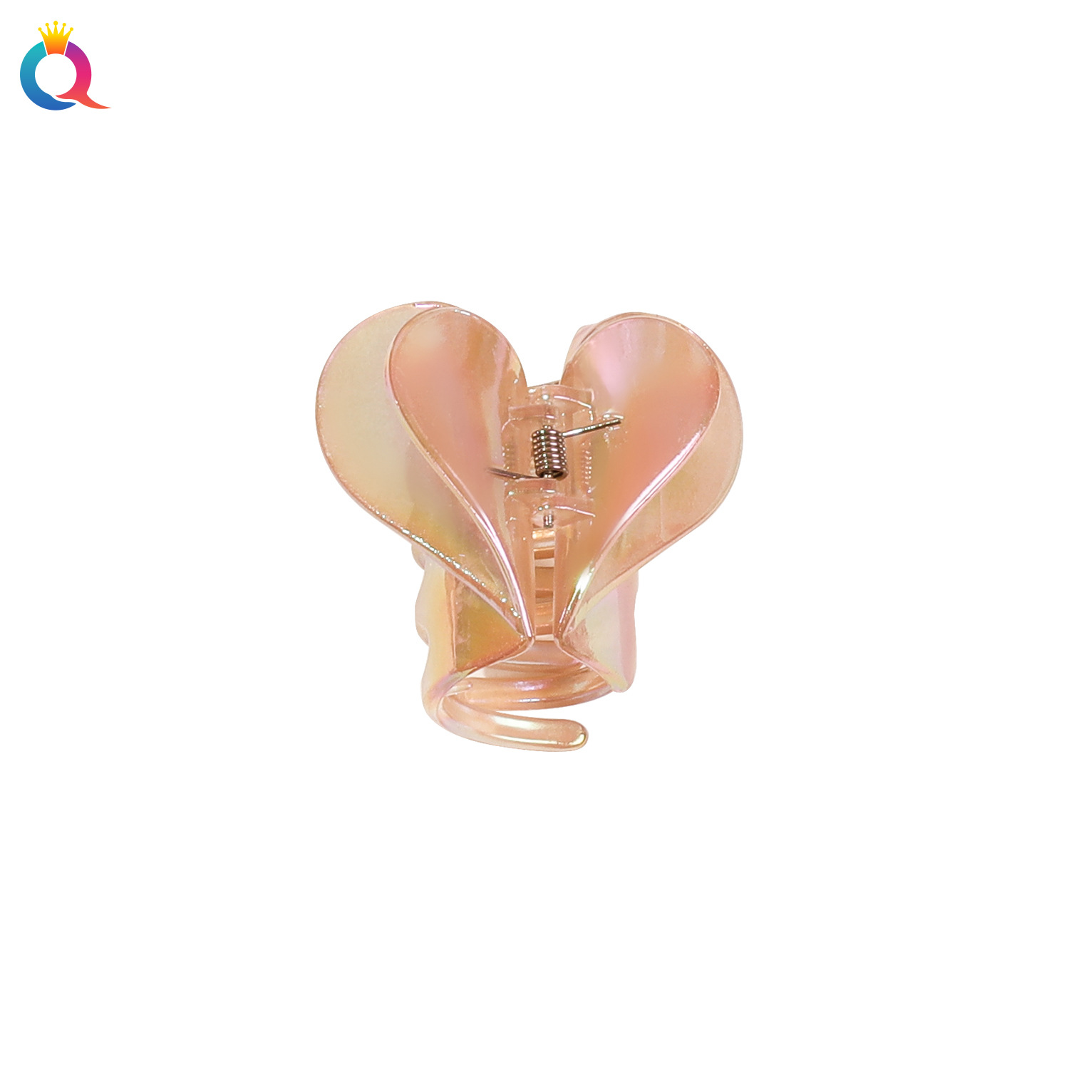 Qiyue Cross-border Electroplated gradient small hairpin, sweet and versatile for girls, high-end hairpin, shark clip Item Picture