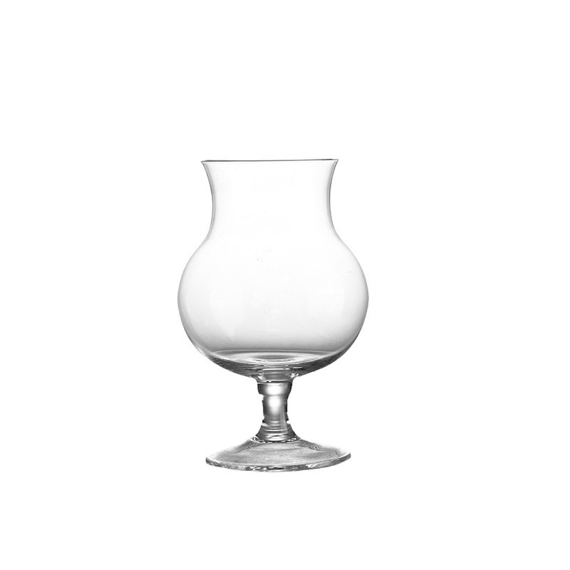 High-footed craft cocktail cups, glass beer mugs, transparent milk tea ice cream cups, milk drink juice cups Item Picture