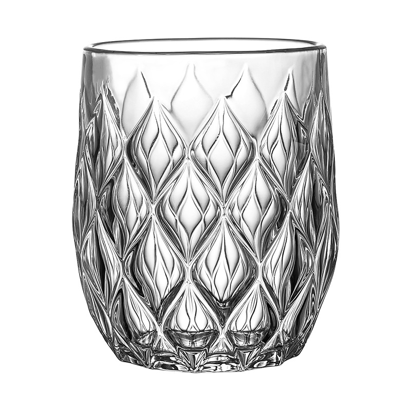 Carved whisky glasses, beer glasses, high-end foreign wine glasses, European classical high-end glass glasses, household glass glasses Item Picture