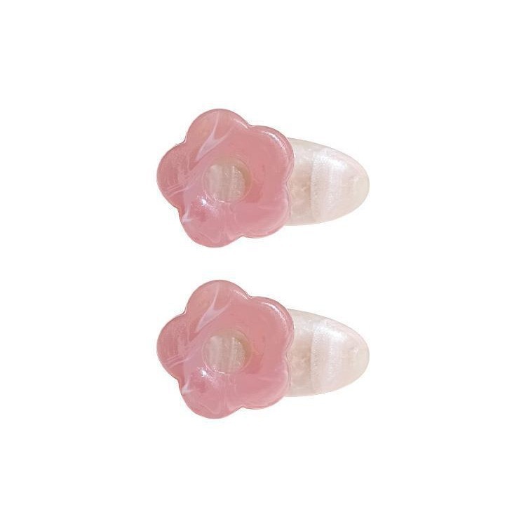 Simple and elegant, with cute flowers on the side, small bangs hairpin, a new 2023 side clip bb clip headwear for female Internet celebrities Item Picture