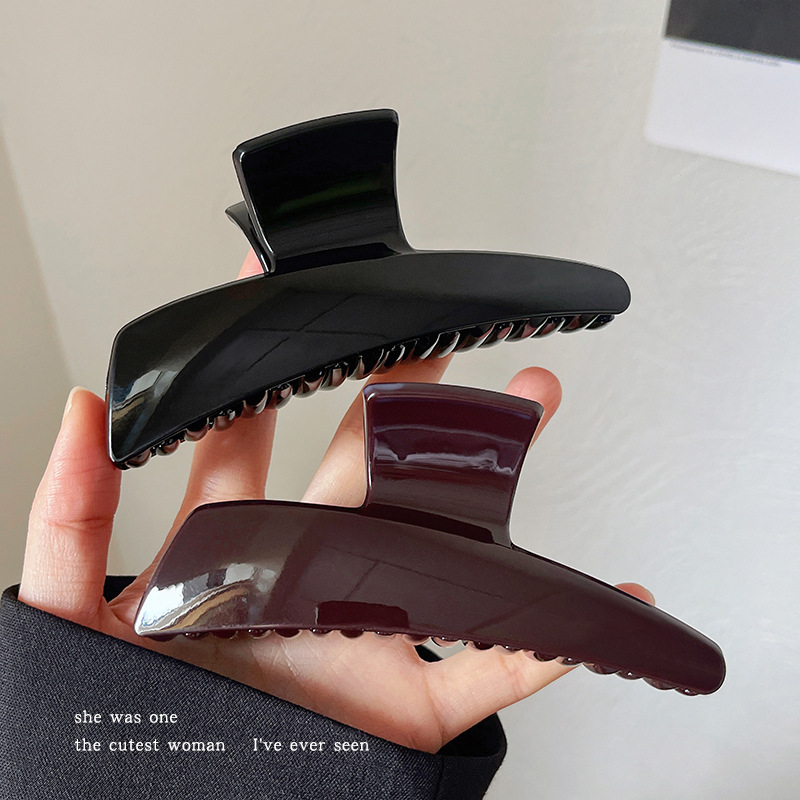 Island Whale Acetic Acid Hair Clip for Women 2025 New High-end back head coil Acetic acid grabber Summer hair clip accessory details Picture