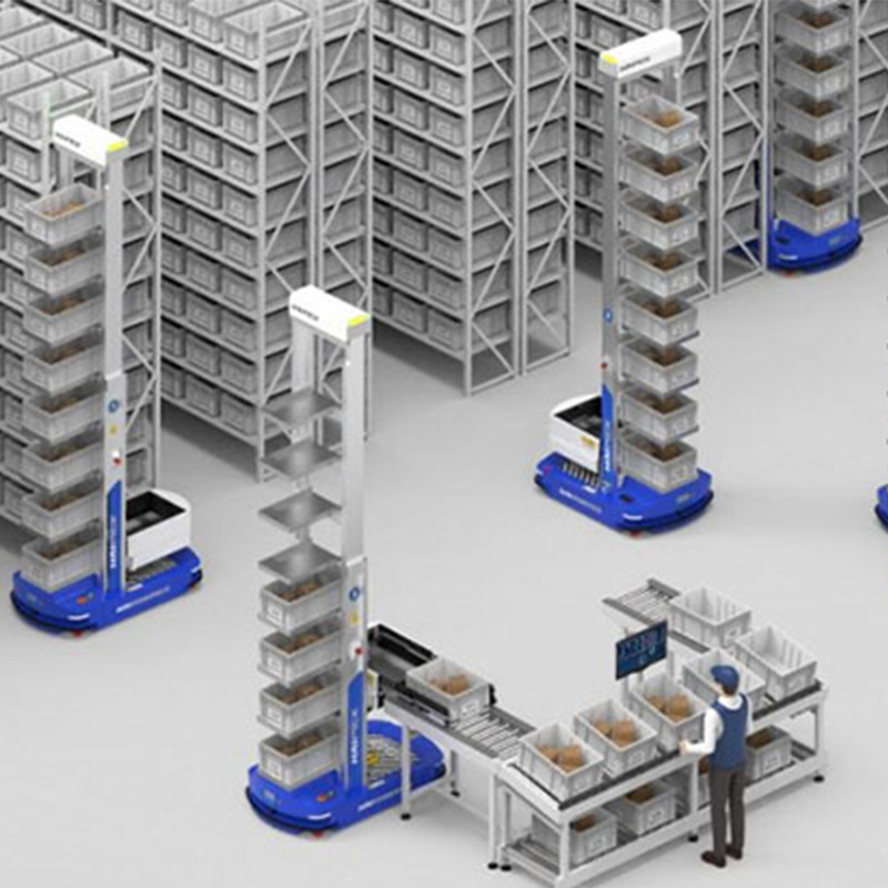 Automated picking and handling robots, unmanned workshops for warehousing and logistics, multi-layer material boxes, and autonomous navigation agv carts details Picture