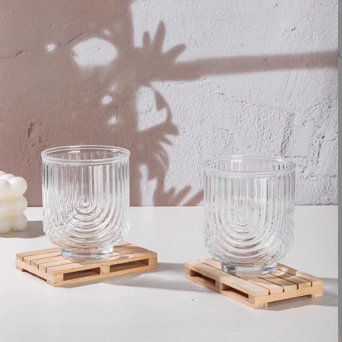 American iced latte coffee cup, striped small U juice cup, water cup, beverage cup, milk tea cup, creative cold brew coffee cup details Picture