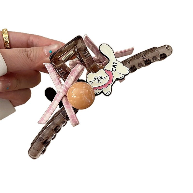 A new high-end shark clip, large hair clip and back of the head, a cute and sweet Korean hairpin for women in 2025 Item Picture