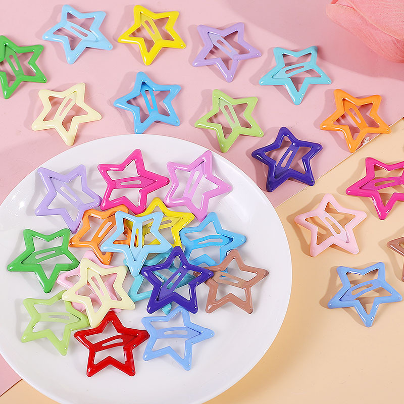 Candy-colored diy hair clips, children's hair accessories, headwear, ins broken hair clips, handcrafted Korean-style hair clips wholesale details Picture