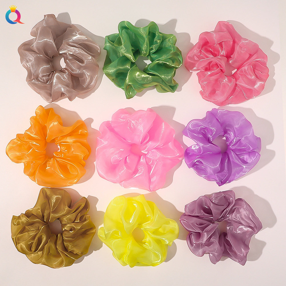 Qiyue Super Bright Silk Yarn Large Intestine Hair Band, fresh and clean hair Tie, Ougen yarn hair tie, large intestine Hair band wholesale full figure