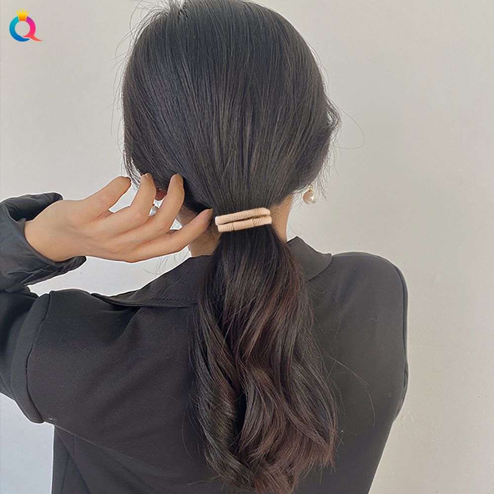 Qiyue Korean-style hair tie for women with thick ponytails, a popular online celebrity, with a simple and elegant style. 10 hair bands and hair bands, a simple hair tie details Picture