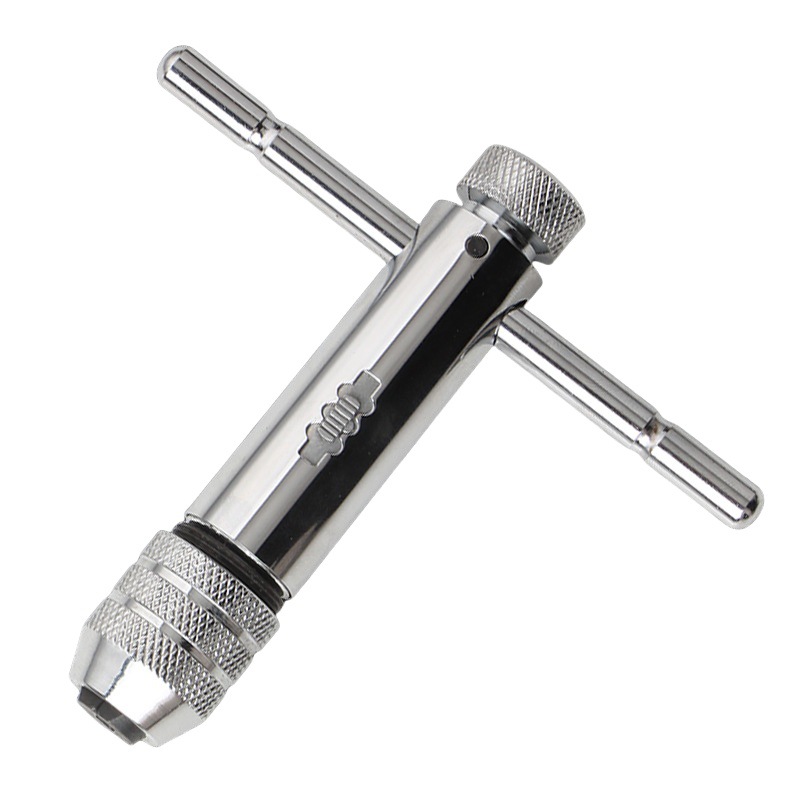 Adjustable ratchet tap wrench, winch tap wrench, T-shaped extended tap, reamer tap tool full figure