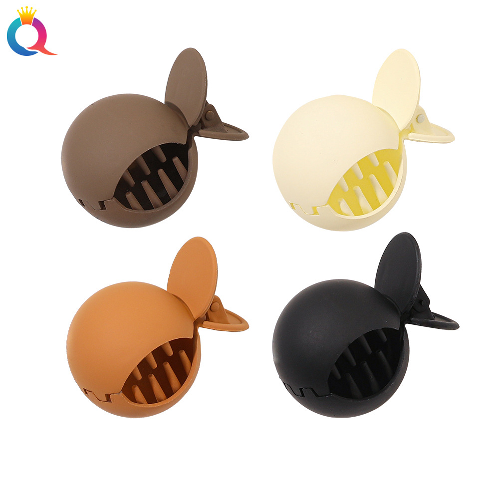 Qiyue Korean matte round high ponytail hairpin, versatile for going out, retro shark hairpin at the back of the head, updo hair clip full figure