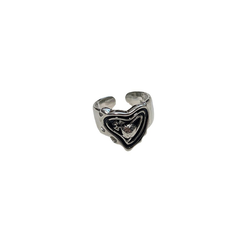 A cool and individualistic open-mouth ring with an inS-style hip-hop and niche design from Europe and America. A ring with a cold Saturn planet style that drips oil Item Picture