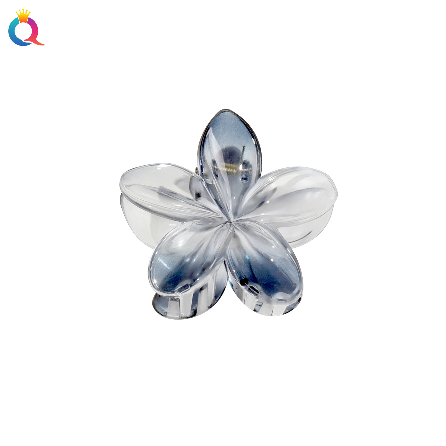 Qiyue Cross-border's best-selling frangipani hair clip set in Europe and America, Bauhinia flower grab clip for women's vacation, shark clip at the back of the head Item Picture