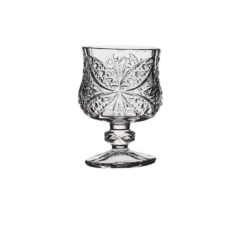 European-style diamond highball glass, 50ml thick cognac wine glass, champagne and fruit wine glass Item Picture