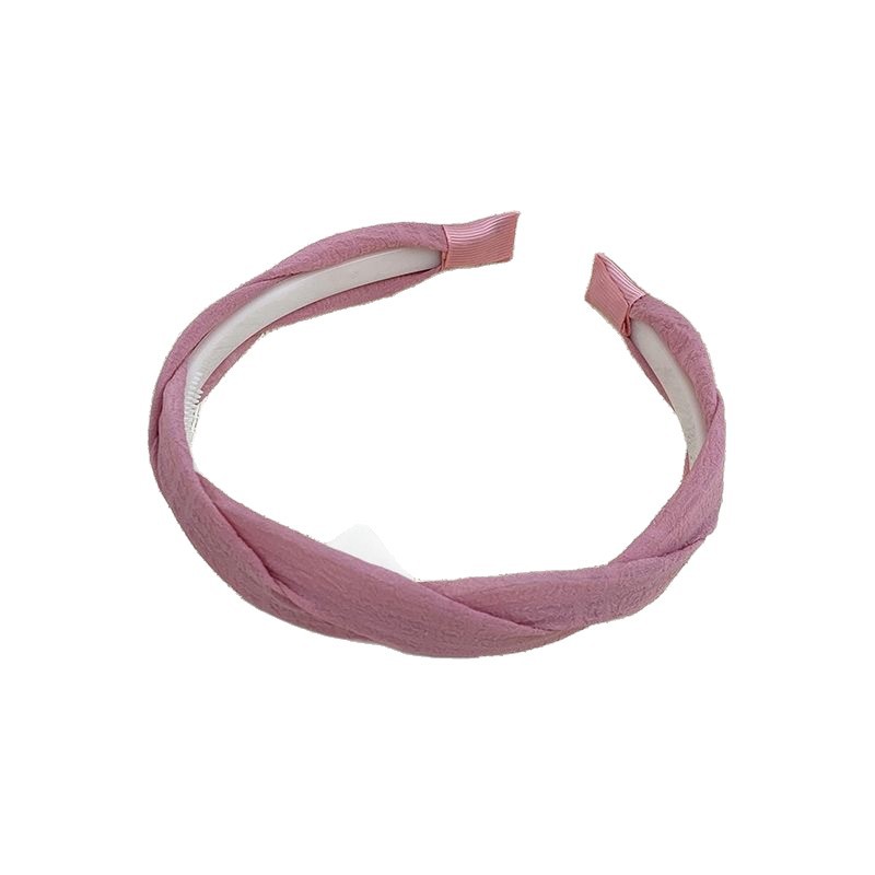 Sweet and elegant twisted cross-press hair band, women's facial cleansing headband 2025, high top hairpin, versatile for going out Item Picture