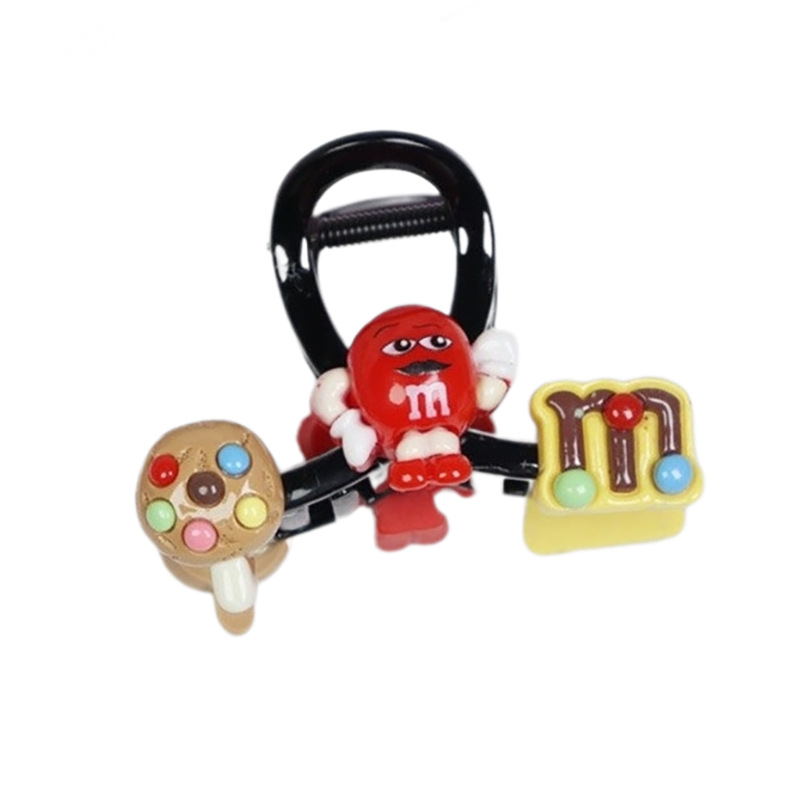 New cute cartoon high-end style hairpin at the back of the head with a shark clip, a sweet and trendy mid-sized half hairpin Item Picture