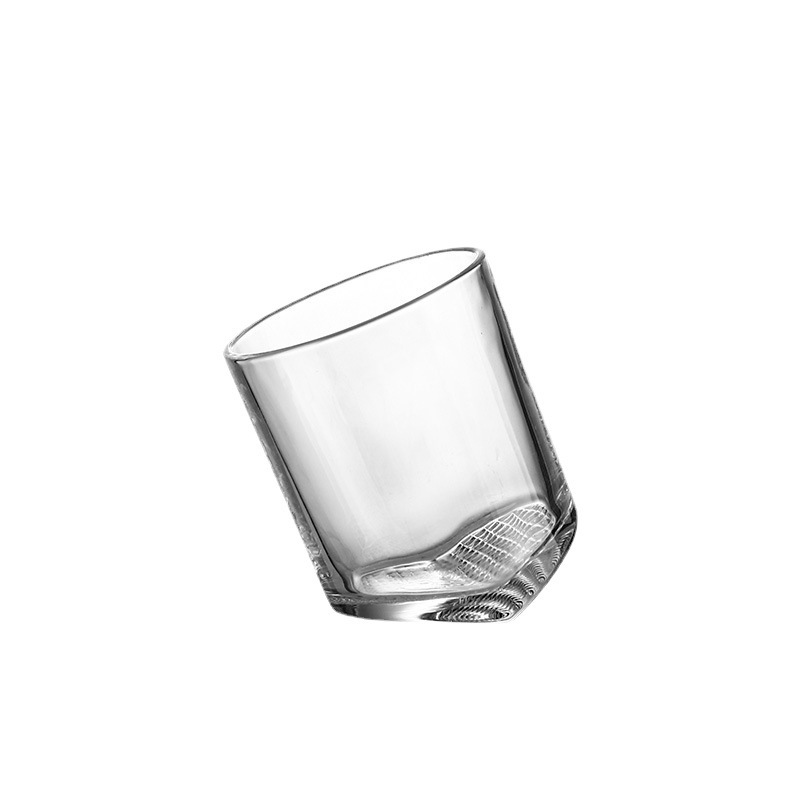 Creative tilted whisky cup, home cocktail cup, wine bar sweet wine glass, creative coffee cup Item Picture