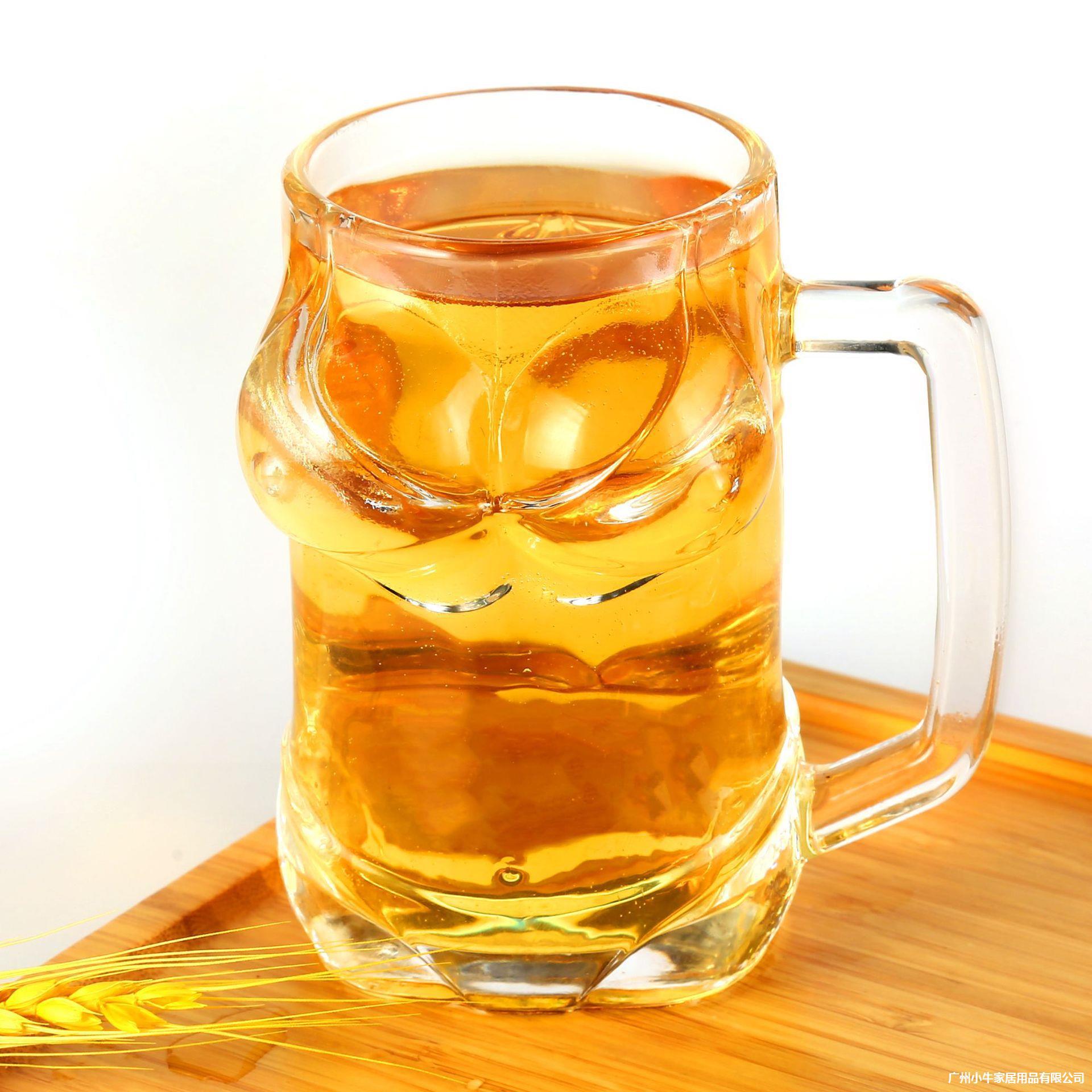 Bikini large chest cup, Instagram creative handle cup, bar beauty beer mug, human body cup, cross-border best-selling glass cup details Picture