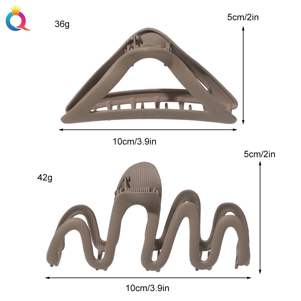 Qiyue Cross-border frosted Metal Gripper, ins shark clip, Large Hair clip, stylish Hairpin, gripper and hair accessory wholesale Application Scenario