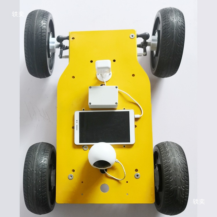 The classic 4G Ackerman 2-wheel drive robot car chassis is remotely controlled and supports agv vehicles Application Scenario