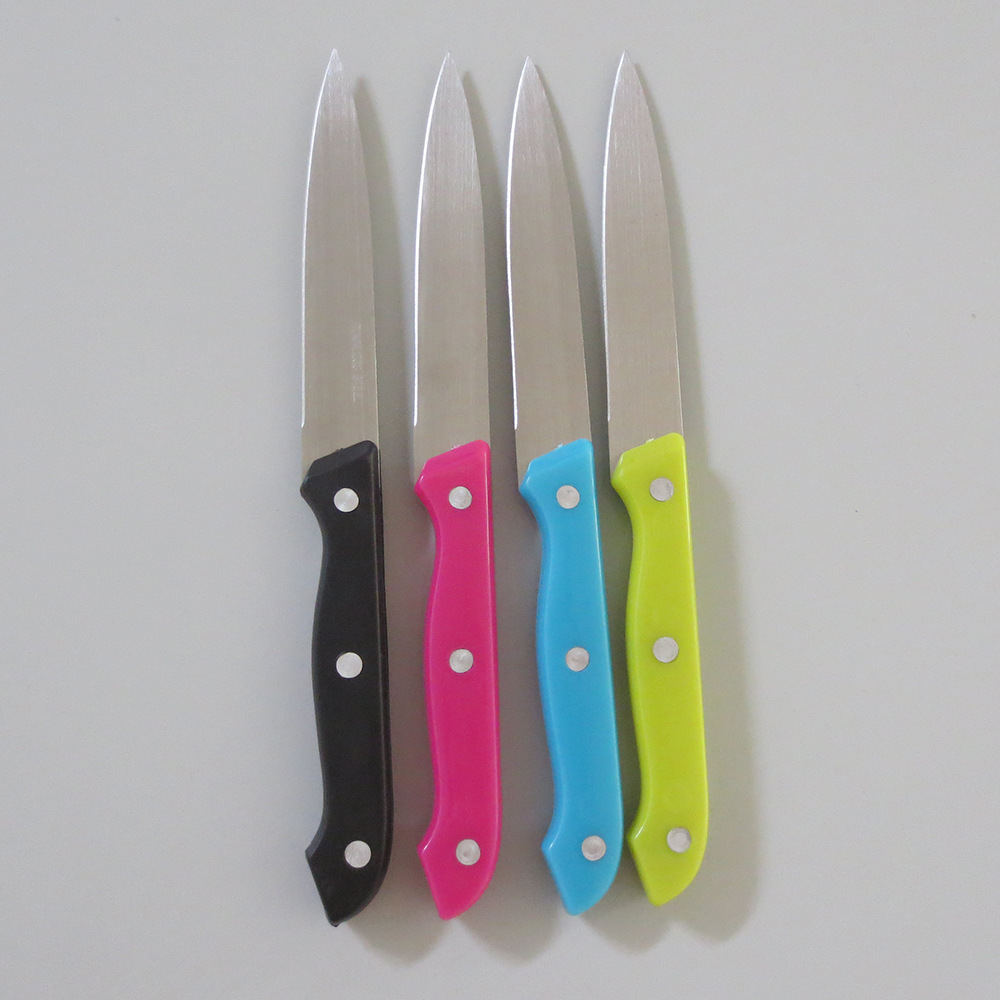 Kitchen knives, plastic-handled small knives, pp handled stainless steel 5-inch and 6-inch all-purpose knives Specification drawing