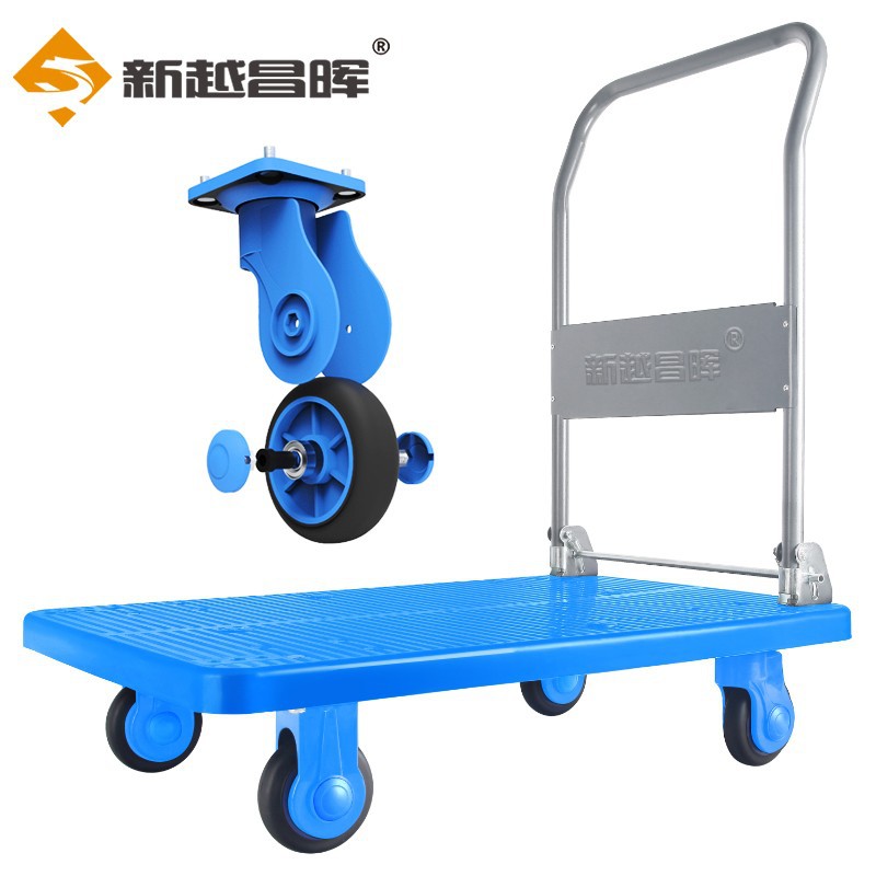 Wholesale of Xinyue Changhui folding flatbed trolleys, quiet hand-pulled carts Application Scenario