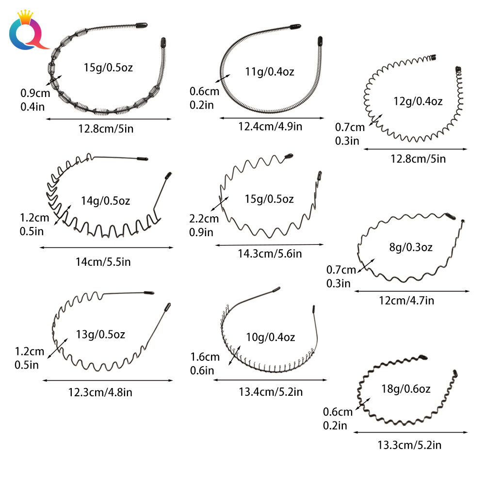 Qiyue simple Metal base facial hair band, seamless hairpin at the back of the head, high-end headband hair accessory wholesale Application Scenario