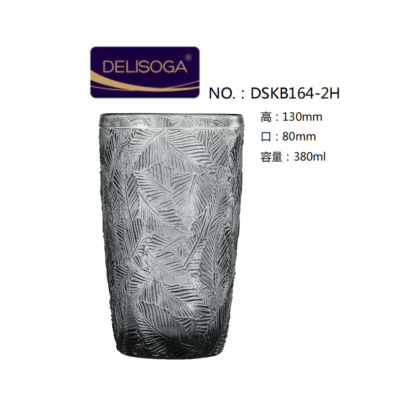 Wholesale of DELISOGA engraved water cups, beer mugs, foreign wine glasses, juice cups, beverage cups, glass cups and colored cups Application Scenario